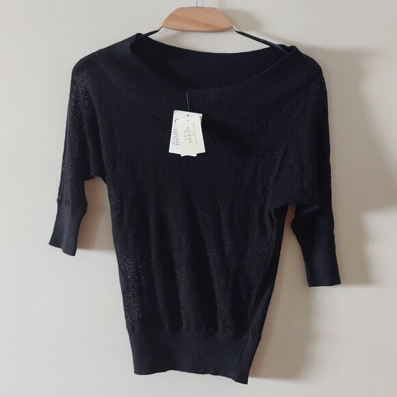 NEW Y2K Womens XS XS/S GUESS lot Sparkle Tank Sweater Bodysuit Red Tee Tube Top - Picture 9 of 15